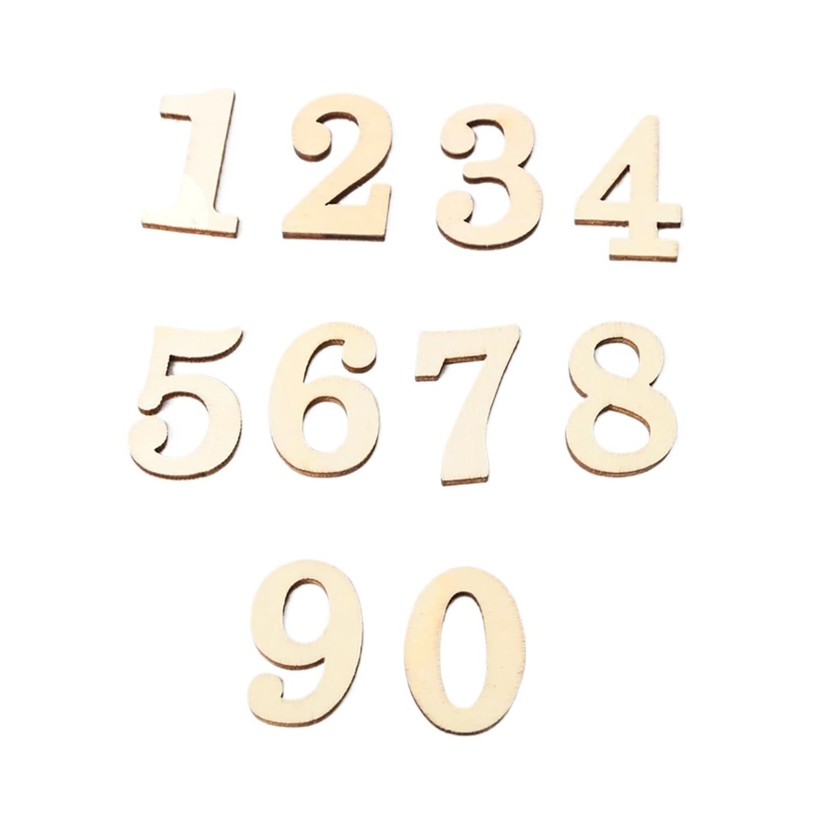 10 pezzi di numeri digitali in legno rustico artigianali accessori decorativi for la casa