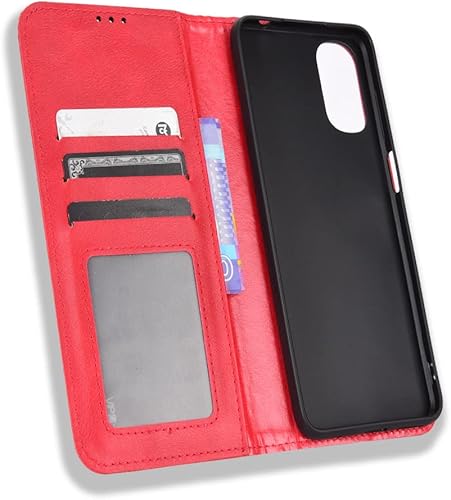 Vista 4 de Funda para Motorola Moto G22 Funda de piel sintética con tapa para Motorola Moto G22 XT2831-3, funda de piel sintética con tapa para Motorola Moto