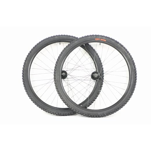 26" Inch Mountain Bike Wheel Set for Disc Brake Tires Tubes for Cassette 26 x 2.10 ATB Bicycle (Black)
