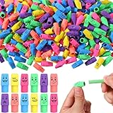 Crtiin 480 Pencil Top Eraser Bulk Assorted Colored Erasers for Pencils Christmas Shoe Box Arrow Shaped Cap Toppers for Kids Teachers Christmas Xmas Holiday School Classroom Gift Supplies