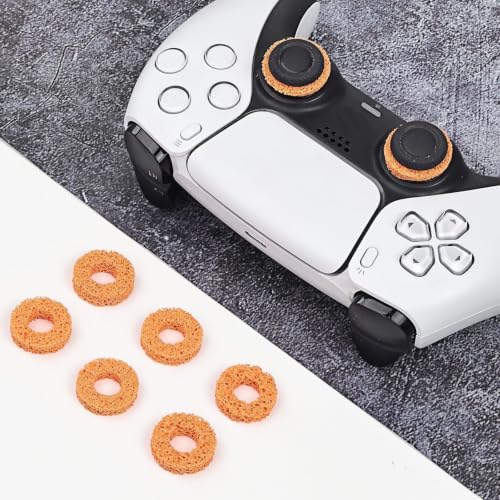 Image of MOLOPPO 8 PCS Precision Rings Kit for PS4, for PS5, for Xbox-Orange | for PS5 Accessories, for Xbox Accessories, Gaming Controller Enhancer
