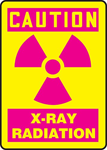 Panneau Caution X-Ray Radiation pour sécuriser les accès aux zones de rayons X