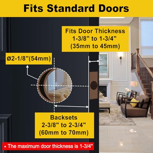 Cml Hardware 6006-ET-SS Keyed Entry Door Knob Set, Entrance Door Lock In Solid Stainless Steel thumb #2