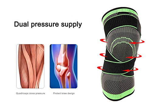 Image of Knee Sleeve,Compression Fit Support -for Joint Pain and Arthritis Relief, Improved Circulation Compression - Wear Anywhere - Single