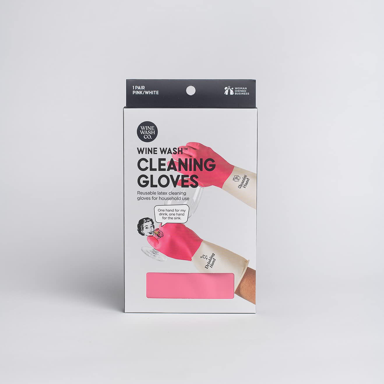 Co. Guantes de goma reutilizables de látex de goma reutilizables para limpieza de cocina, 1 par