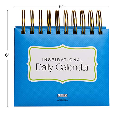 Motivational & Inspirational Perpetual Daily Flip Calendar With Self-Standing Easel (Bright Colors) #TOP3