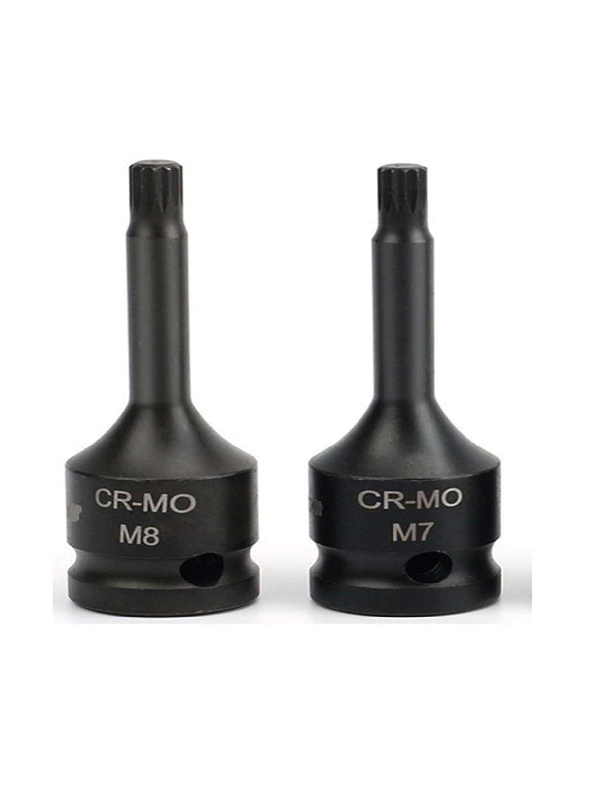 Destornillador de seguridad Torx 12 puntas, for accionamiento 1/2 pulgada, llave impacto neumática métrica universal, vaso estrella 78 mm longitud(10pcs)