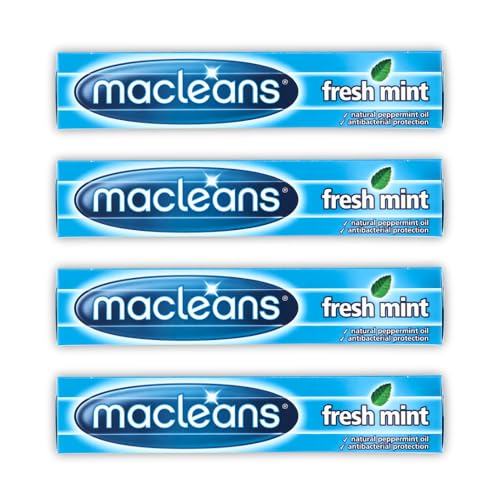 Bundle of 4 Mac Leans Fresh Mint Toothpaste 100ml Each | Fresh Breath | Healthy Gums | Strong Teeth | Triple Protection