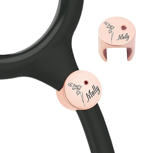 Stethoscope Name Tag Personalized, Stethoscope Charms with ID Tag Accessories, Nurses Week Gift for Nurse, Doctor, Medical Assistant