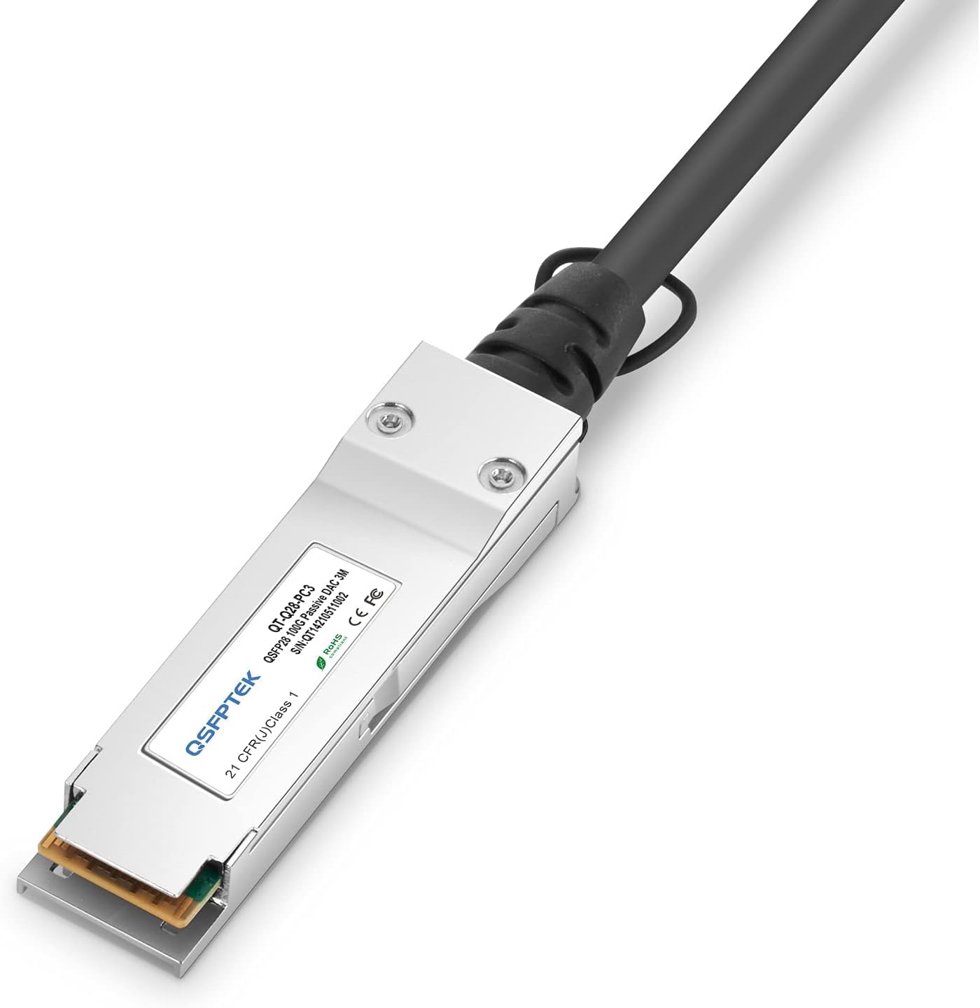 QSFPTEK 100G QSFP28 DAC 3m cavo passivo diretto rame cavo twinax compatibile Cisco QSFP-100G-CU3M