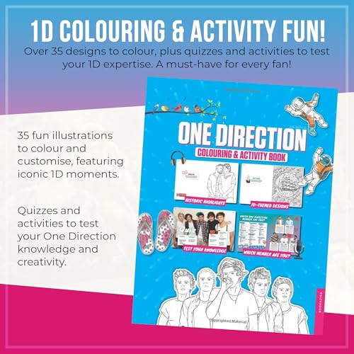 One Direction Coloring & Activity Book: Over 35 breathtaking illustrations to customise