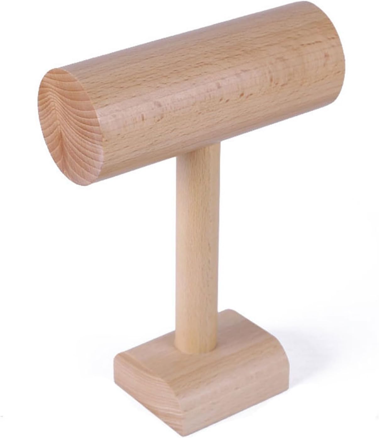 Jewelry Rack T-bar Jewelry Display Stand Wooden Display Jewelry Accessory Stand, Bracelet Scrunchie Holder Display for Store, Showcase and Home Jewelry Display Holder(Large) ()