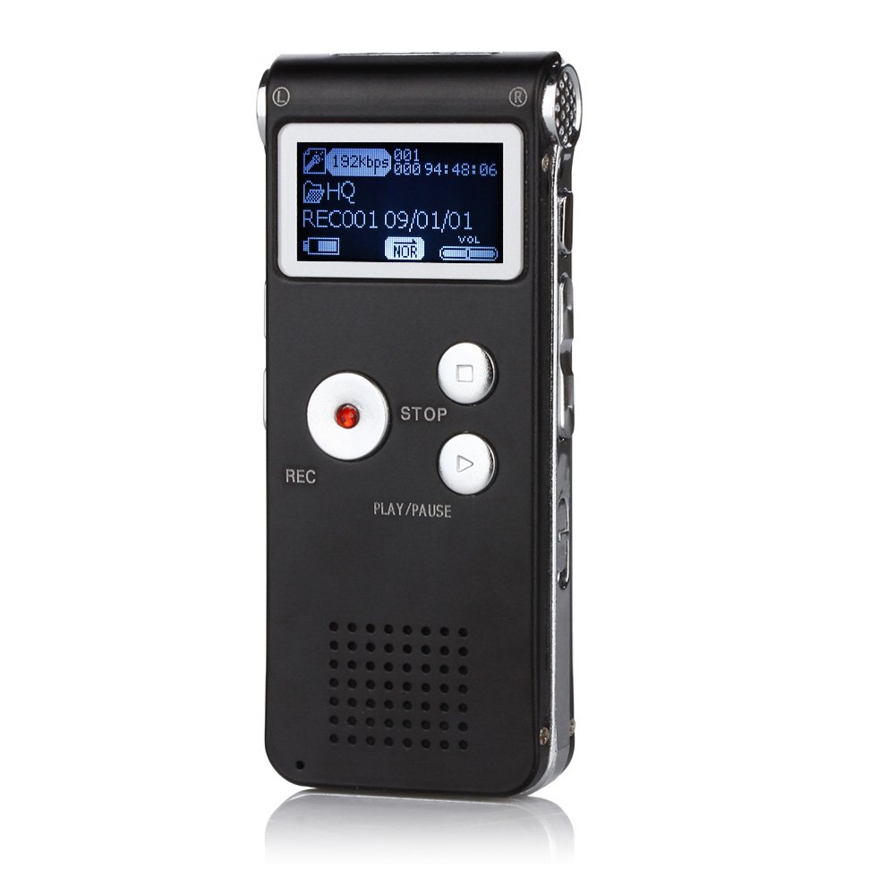8GB Digital Audio Voice Recorder 650HR Dictaphone Portable MP3 Player USB Drive
