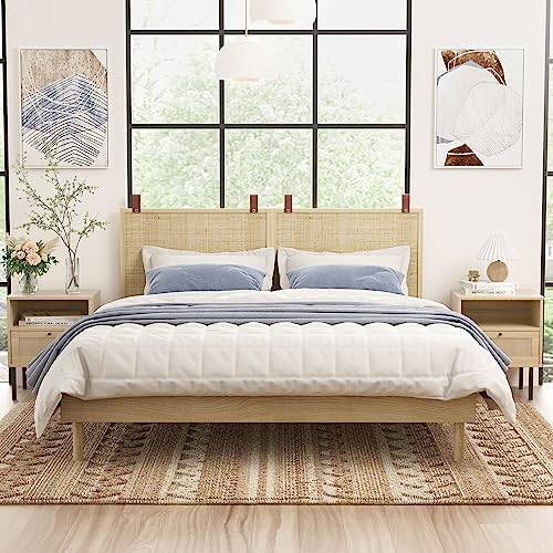 Angel Sar Natural Rattan Nightstand Set Of 2 thumb #1