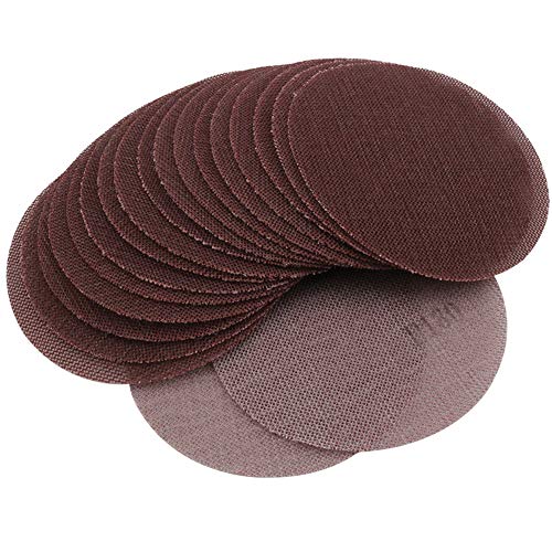 Mesh Sanding Discs 5 Inch, Dust Free Sandpaper 180 Grit Hook Loop Orbital Sander Abrasive Pads Coarse Sandpaper 20 pcs Grinding for Hardwoods,Saw Blade Burns, Deeper Surface Scratches by SANJIAN