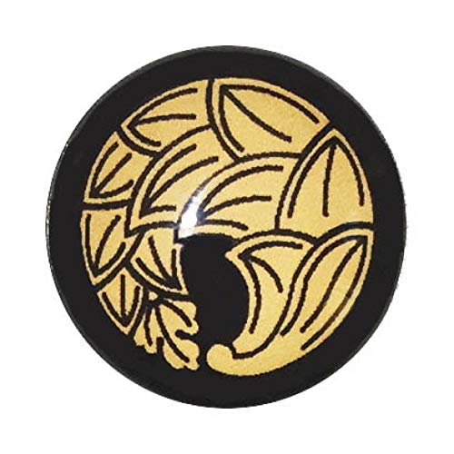 家紋 ピンバッジ 一つ茗荷巴紋 ピンズ 家紋