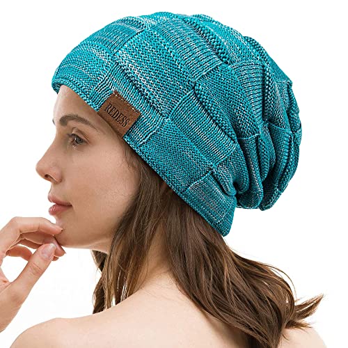 REDESS Beanie Hat for Men Winter Warm Hats Knit Slouchy Thick Skull Cap