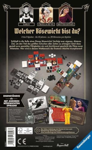 Ravensburger 26958 Disney Villainous Chapeau Das Böse Stil 3 Extensions de méchants à partir de pour 2 à 3 Joueurs. - vue 2