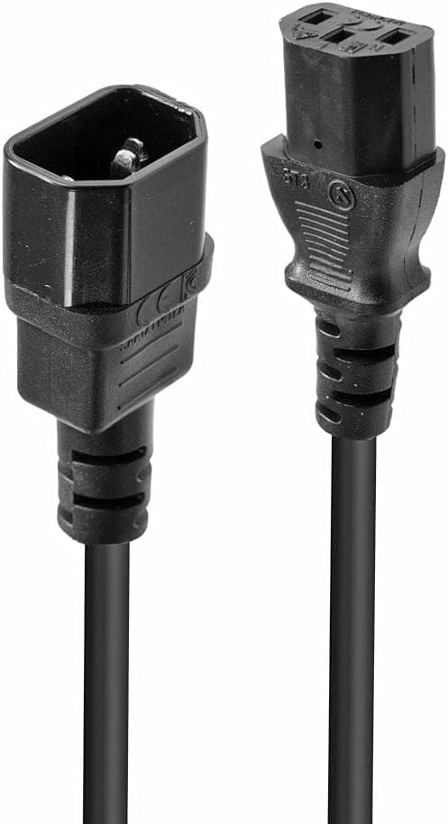 Lindy Rallonge Secteur IEC 2m Noir Pack de 5 Câbles pour Organiser le Bureau