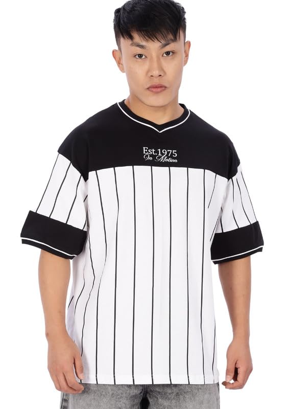 Men's Tshirt | Stylish Tshirt for Men | Vintage | Black & White | Oversized T-Shirt-image-29