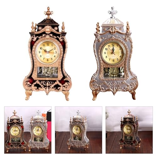 Reloj de mesa tradicional antiguo para decorar la chimenea de su sala de estudio 3