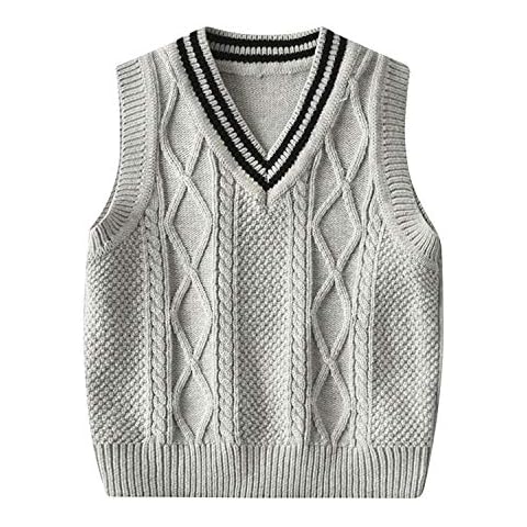 De feuilles Kids V Neck Sleeveless Jumper Vest Cover