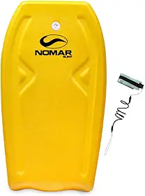 Prancha De Bodyboard Modelo Junior Amarela 87cm Nomar Surf