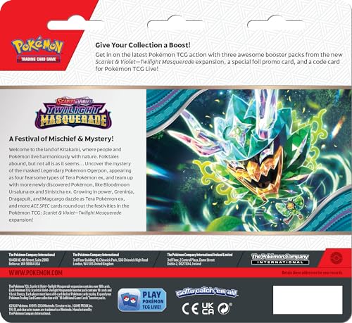 Pokemon POC1062 SV6 3pk Blister Pokémon Trading Cards, Blue/Purple, Small - Image 3