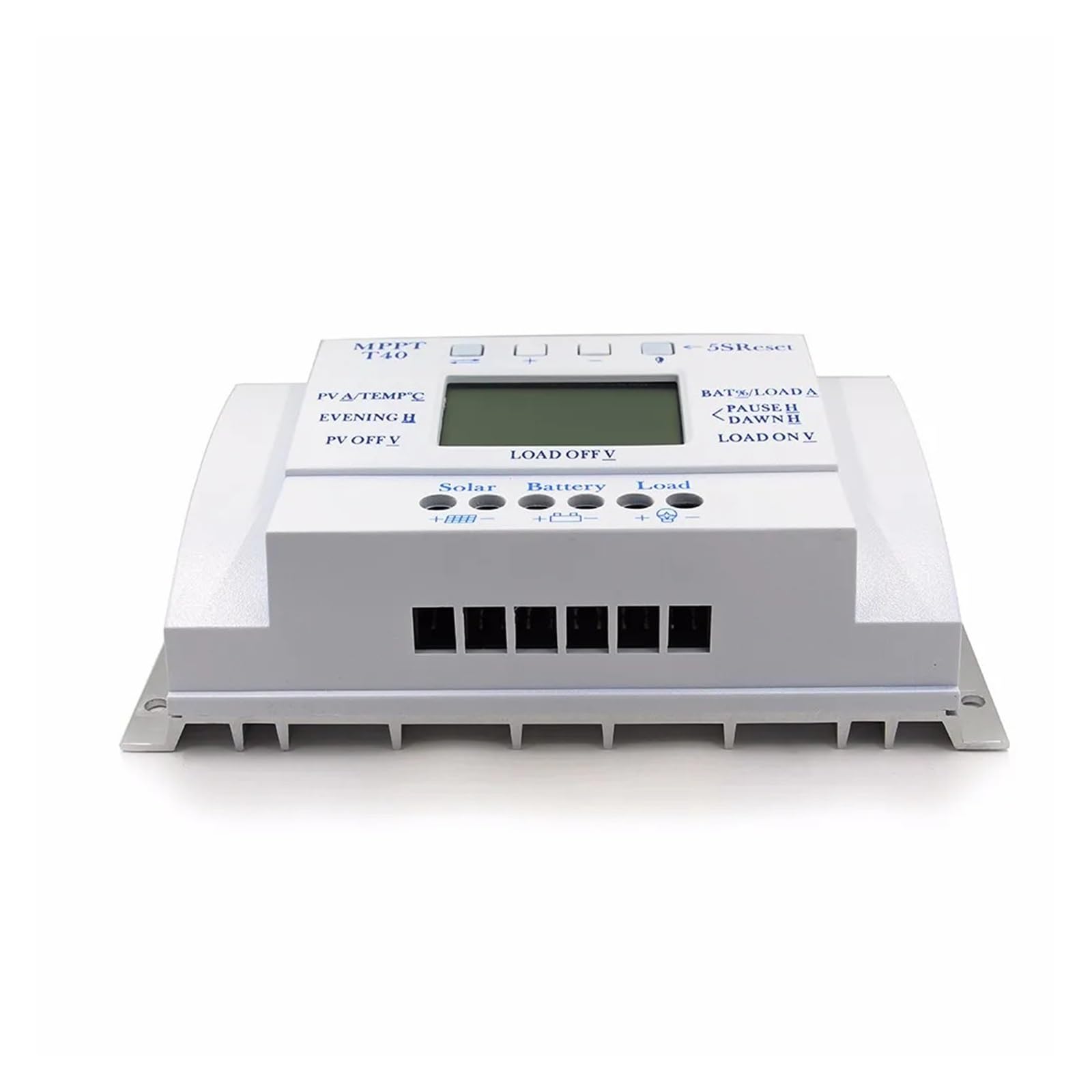 Regolatore di Carica Pannello Solare, Regolatore di Carica Solare MPPT 40A 20A 12V 24V Regolatore Solare Automatico con Display LCD Carico Controllo Doppio Timer PV Max 48VDC(20A)