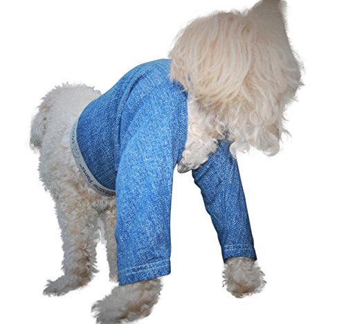 Mozzie Pants Walking Dog Pants, E-Collar Alternative, Dog Pajamas, X-Small Dog, Red - Thumbnail 4