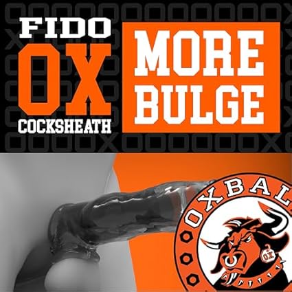 Oxballs Fido Cock Sheath - Manga de Pene, Rojo