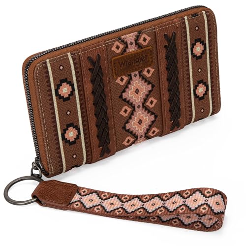 Image of X Wrangler Wristlet Western Wallet Boho Aztec Credit Card Holder for Women