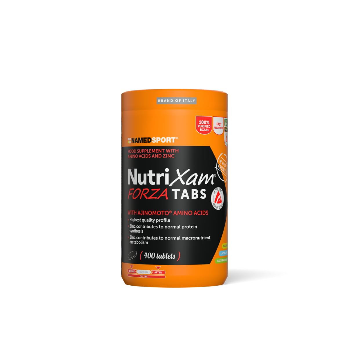 Named Nutrixam Forza Amminoacidi Calcio Magnesio Zinco, 400 Compresse