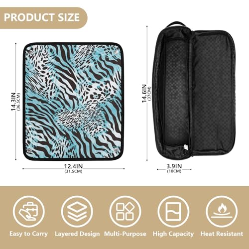 Bolsa de viaje para herramientas de cabello con protector térmico miniatura 4