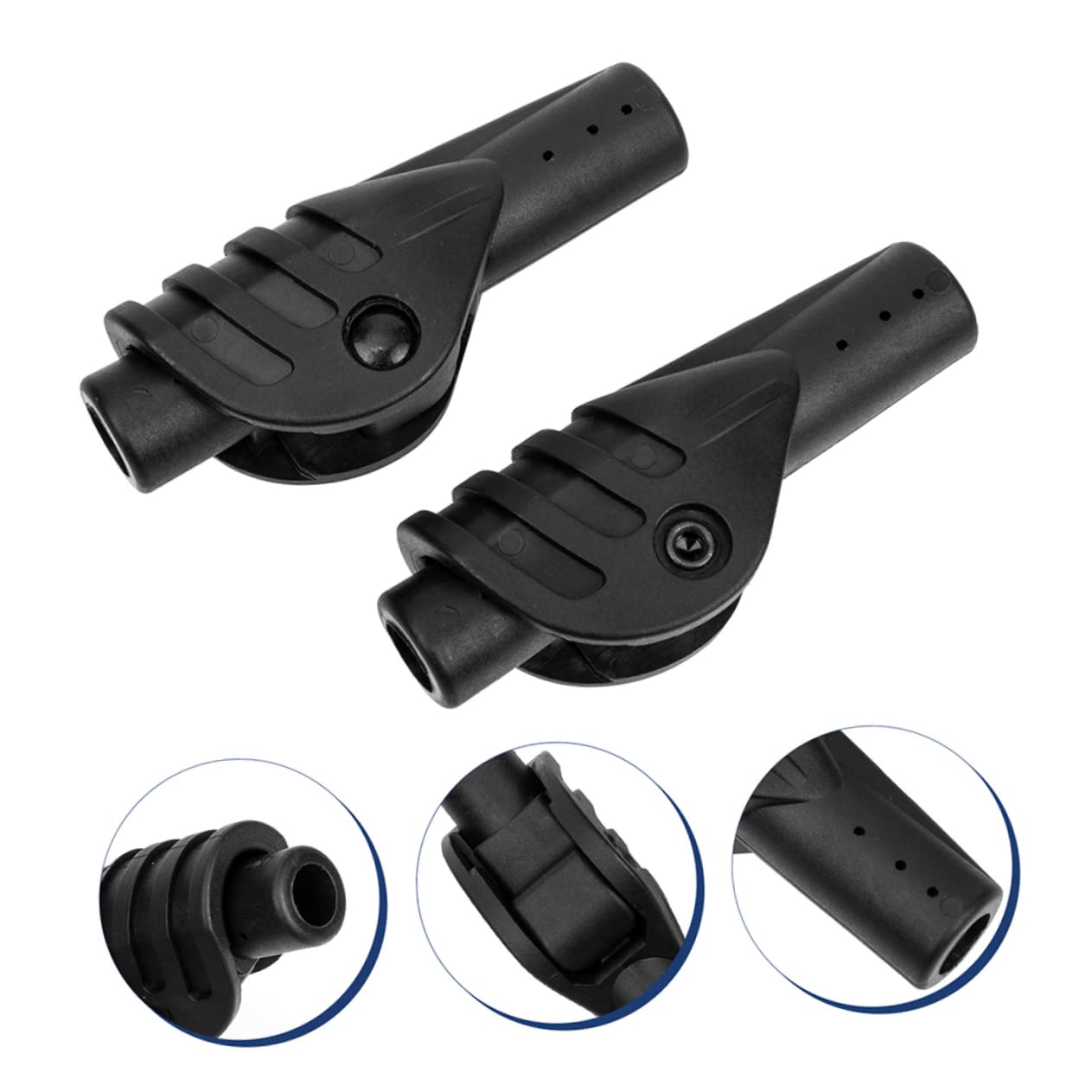 8pièces Adaptateurs De Support De Poteau De Tente Robustes Connecteurs De Réparation pour Joints De Tente Accessoires De Camping Légers Et Pratiques