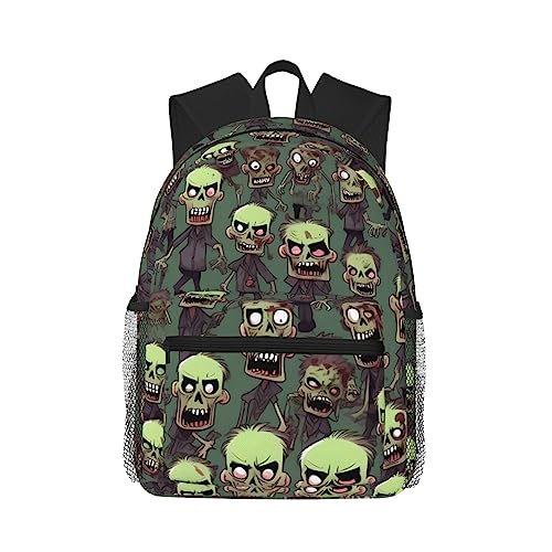 Sac à dos Zombies College universitaire noir avec poches One Size mixte