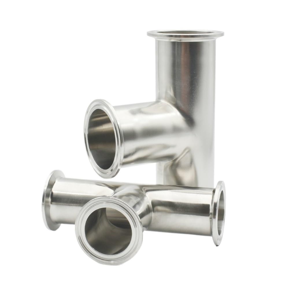 Łącznik Trójnikowy Ze Stali Nierdzewnej 304 Przemysłowy Łącznik Rurowy Typu Zaciskowego. Dostępnych Jest Wiele Rozmiarów(76mm Ferrule 91,SS316L)