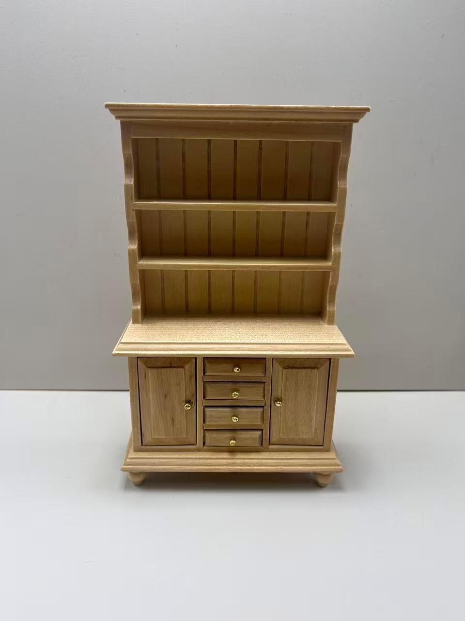 1:12 Dollhouse Furniture, Wooden Three-Layer Bookcase, Dollhouse Accessories