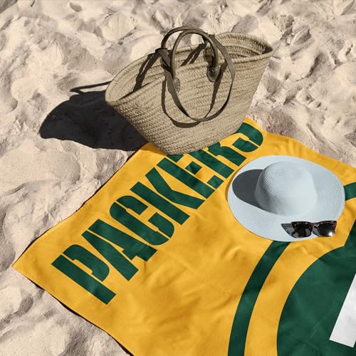 Image of Northwest NFL Green Bay Packers Microfiber Beach Towel, 30 x 60 Inches - Quick Dry, Sand Resistant, Lightweight, Highly Absorbent, Incisor Design