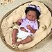 WOOROY Realistic Reborn Baby Dolls Black – 20-Inch African American Real Life Silicone Baby Doll with Soft Full Vinyl Body, Handmade Gift Toy with Doll Accessories for Kids Ages 3+