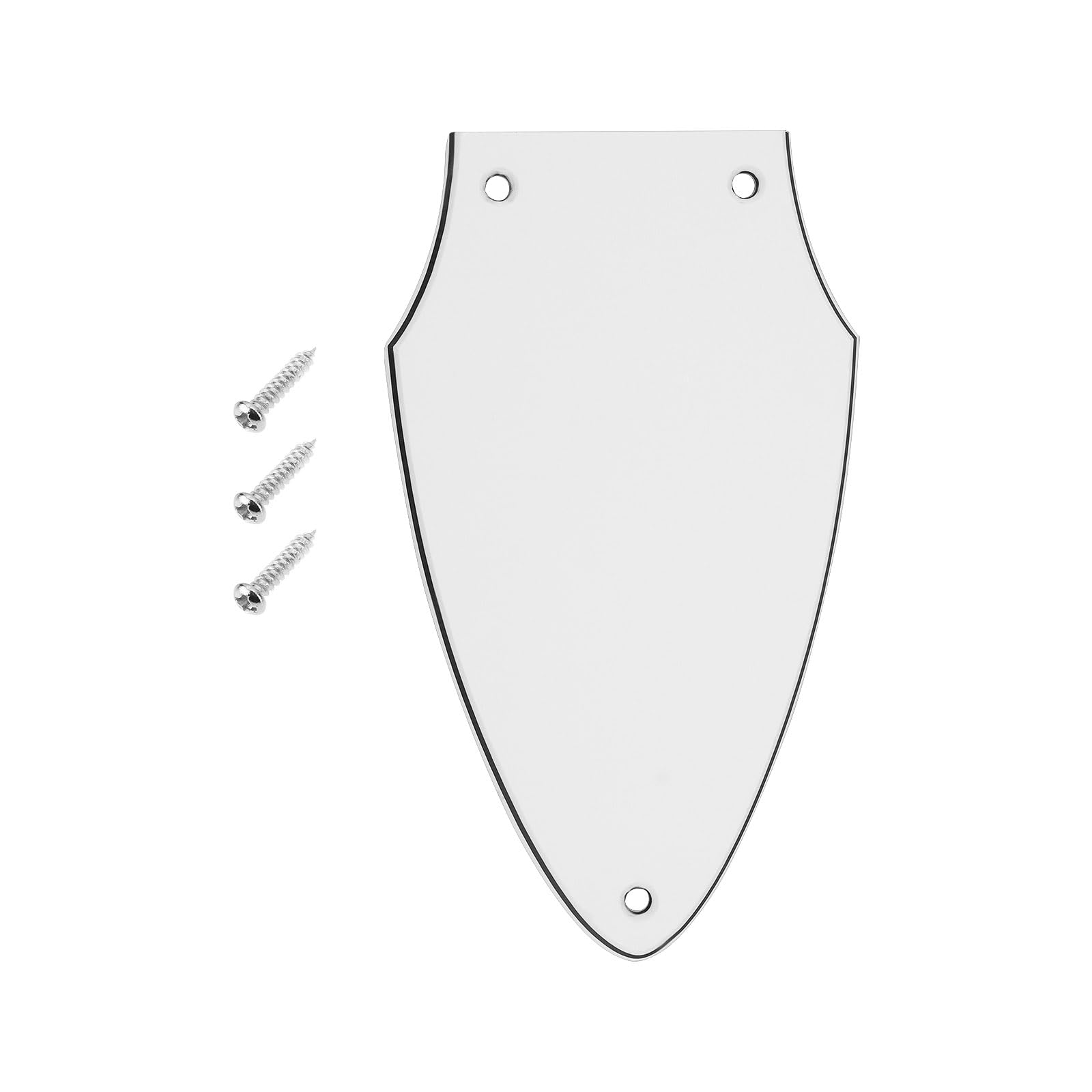 LT Easiyl 1Pc 3-layer White Guitar Pickguard Compatible with Gibson Flying V Neck Adjustment Rod Cover Guitar Accessories White Black White Triple Layer Electric Guitar