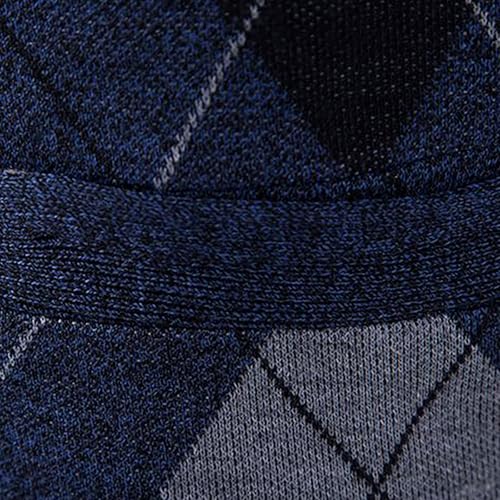 Mens Sweater Vest Classic Argyle Knitted Cardigan Sweater V Neck Sleeveless Slim Fit Waistcoat Plus Size Knit Vest3