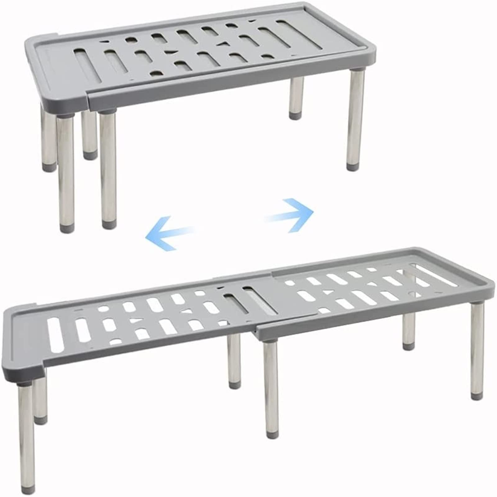 Étagère de cuisine rétractable et étagère de salle de bain XMING en gris