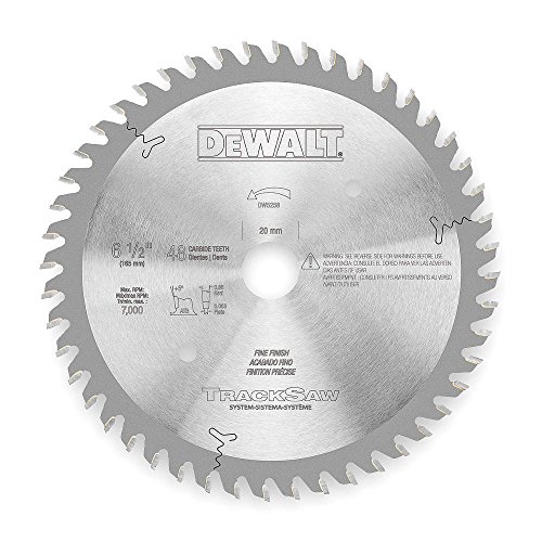 DEWALT Tracksaw Blade, Ultra Fine Finishing, 48-Tooth, 6-1/2...
