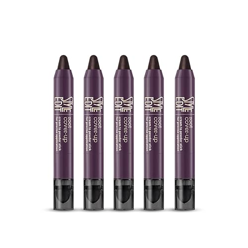 Miniatura 20 de Style Edit Barra de retoque de raíz para cobertura de cabello gris y marrón oscuro, color temporal de cabello, bolígrafo de esponja de sombra
