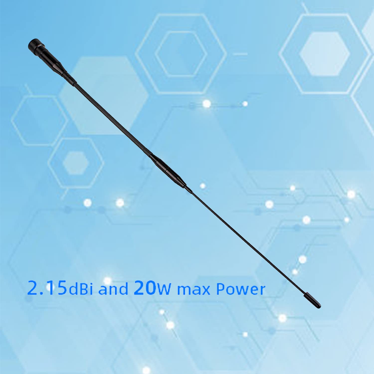 HD1 SMA-F miękka antena dwupasmowa 136-174/400-480MHz UHF/VHF antena kompatybilna z radiem Ailunce HD1 (1 sztuka)