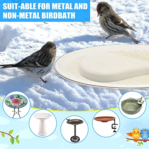 Rrrpio Bird Bath Heater For Outdoors In Winter,Upgrade Waterproof Birdbaths Deicer With Thermostatically Controlled Water Heated Birdbaths Pond De-Icer For Yard, Garden,Patio #TOP6