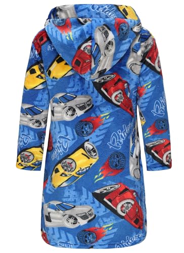 Image of Kids Hooded Bathrobe Girls Soft Plush Hooded Flannel Pajamas Sleepwear Boys Spa Robe