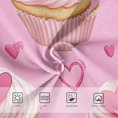 Wusikd Cute Pink Cupcakes Boys' Underwear Cotton Heart Boys Briefs Soft Toddler Underwear 2T3
