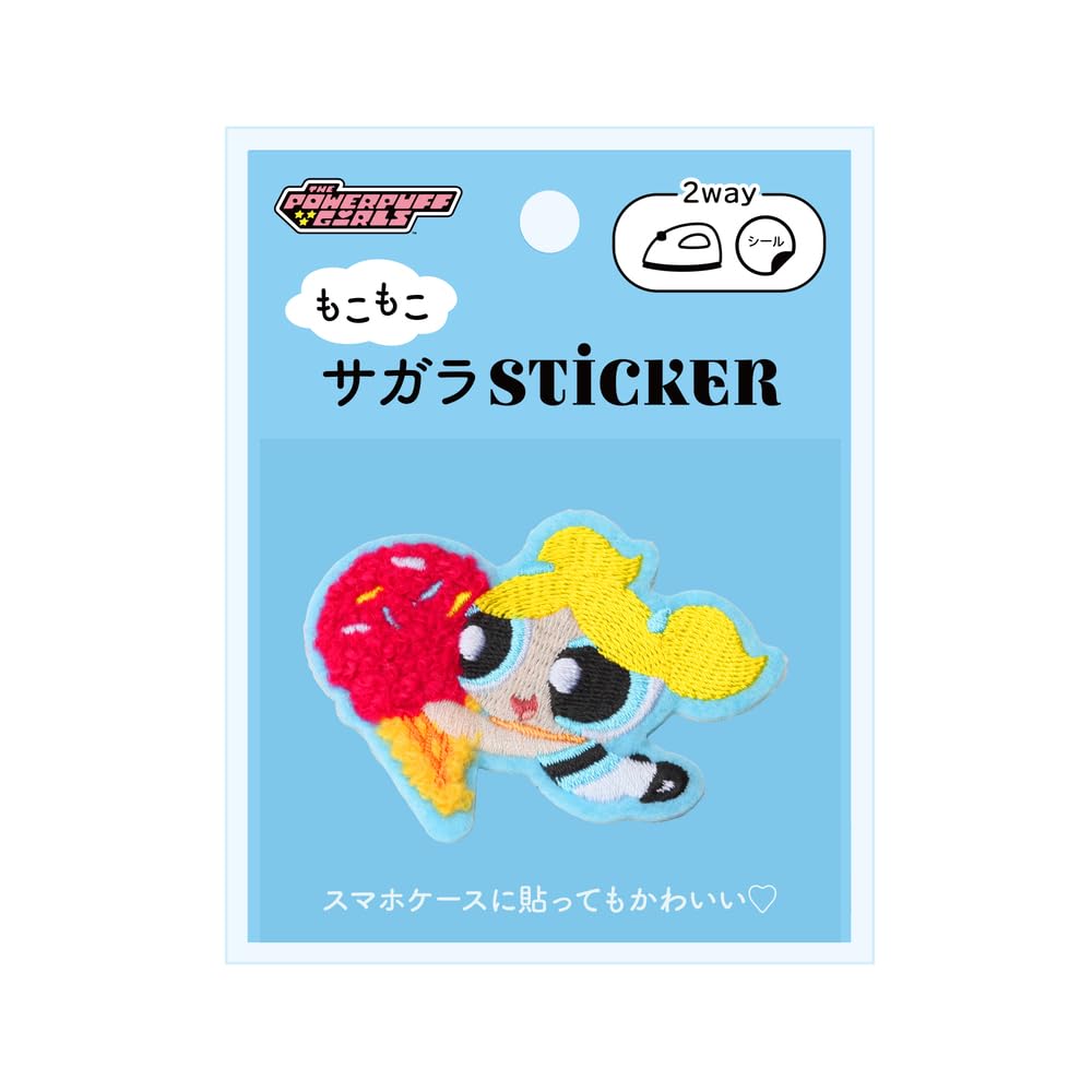 Premium Style キャラクター デザイン サガラ 刺繍 ステッカー (バブルス)